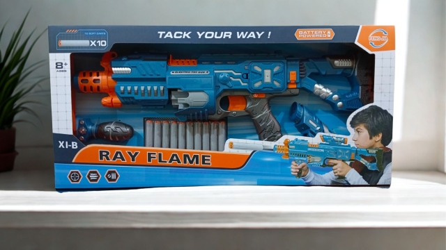 Ray Flame Battery-Powered Electric Soft Dart Gun Toy for Kids